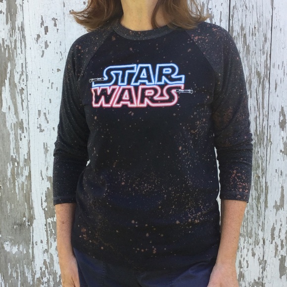 Star Wars Baseball Bleach Tee sz M - Picture 5 of 6
